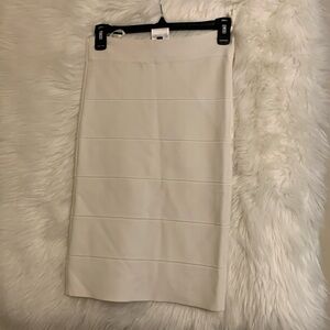 Bcbg Max Azaria  ivory cream bandage skirt